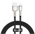 Кабель Baseus Cafule Series Metal Data Cable USB to Lightning 2.4A 1m Black (CALJK-A01)