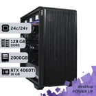Робоча станція PowerUp Desktop #591 Core Ultra 9 285K/128 GB/SSD 2TB/GeForce RTX 4060Ti 16GB для 3D моделювання відеомонтажу рендерингу для інженерів та архітекторів