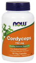 Натуральная добавка Now Foods Cordyceps 750 мг 90 капсул