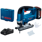Профессиональный аккумуляторный лобзик Bosch GST 185-LI Solo: с АКБ 18V 4.0Ah, глубина реза 125мм