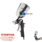 Пневмопістолет Intertool лакофарбовий верхній бак (метал) 600 мл d=1.5 мм (PT-0205)