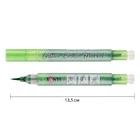 Маркер акварельный SANTI Glitter Brush, кисть, 10, травянисто-зеленый 390759