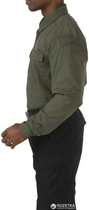 Рубашка тактическая 5.11 Tactical Stryke Long Sleeve Shirt 72399 XS Green (2000980398157) - изображение 3