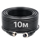 4Pin кабель Podofo Y3008A2, авиационный разъем с фиксирующей гайкой, 10м (для камер заднего вида)