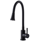 Смеситель для кухни Globus Lux ALPEN SBT1-203SA-BB-B01 черный гибкий