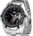 Чоловічий годинник Winner Titanium Black Silver New