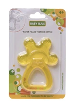 Прорізувач-брязкальце з водою Baby team, 4+, арт. 4036 (жовтий)