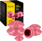 Вакуумные китайские антицеллюлитные массажные банки 4FIZJO для тела 4 шт Pink (P-5907739314925)