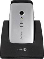 Telefon komórkowy Doro Primo 406 Silver-Black (4260117672682)