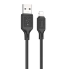Зарядный кабель USB Lightning для iPhone / Провод шнур Юсб Лайтнинг для зарядки айфона Apple устройств 1м Black K1