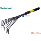 Граблі віялові Mastertool 510 x 160 мм гумова ручка (14-6168)