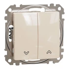 Выключатель кнопочный для жалюзи Sedna Design бежевый Schneider Electric SDD112114