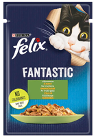 Влажный корм для кошек Felix Fantastic с кроликом в желе 85 г