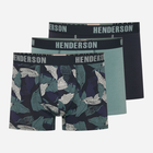 Zestaw majtek męskich typu bokserki 3 szt Henderson Scope 42630-MLC M Granatowy/Zielony (5903972380185)