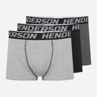 Zestaw majtek męskich typu bokserki 3 szt Henderson Onset 42740-MLC M Czarny/Szary/Grafitowy (5903972382035)