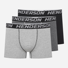 Zestaw majtek męskich typu bokserki 3 szt Henderson Onset 42741-MLC 2XL Czarny/Szary/Grafitowy (5903972382172)