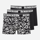 Набір трусів боксерів чоловічих бавовняних 3 шт Henderson Orchid 42743-MLC L Чорний/Білий (5903972382196)