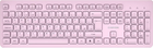 Клавиатура беспроводная Canyon HKB-W01 Silent Wireless EN/RU Pink (CNS-HKBW01P)