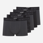 Набір трусів боксерів чоловічих бавовняних 5 шт Henderson Soul 43170-MLC XL Чорний/Графітовий (5903972519271)