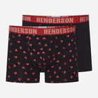 Zestaw majtek męskich typu bokserki 2 szt Henderson Spot 42595-MLC 3XL Czarny (5903972380369)