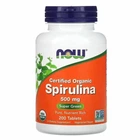 Натуральна добавка Now Foods Spirulina Спіруліна  500 мг таблетки