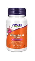 Вітамін А, Vitamin A, Now Foods, 25000 МО, 100 капсул