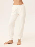 Spodnie dresowe damskie joggery BLOOVII Mavere 43068-01X M Kremowe