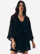 Халат жіночий великого розміру літній Esotiq Billie 43269-99X L/XL Чорний (5903972564950)