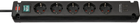 Przedłużacz Brennenstuhl Bremounta 5 gniazd USB Type-C do ładowania 3 m Black (1150660415)