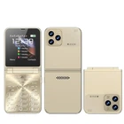 Кнопочный мобильный телефон раскладушка AIEK I15 Max на 4 сим карты Gold