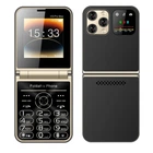 Кнопочный мобильный телефон раскладушка AIEK I16 Max на 4 сим карты Black