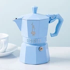Гейзерна кавоварка Bialetti Moka Exclusive 130 мл. 3 чашки Blue (D4F2A6BB005B)