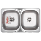 Кухонная мойка Zerix Z7848D-08-180E Double satin ZS0578