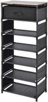 Полка для обуви Fabrika Solo 6 ярусов 43 x 26 x 105.5 см Black (FK3108WO)