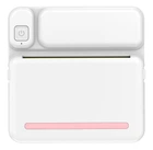 Детский принтер моментальной печати C19 аккумуляторный с Bluetooth подключением Бело-розовый (127-14-17129.1)