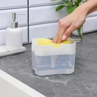 Диспенсер для моющего средства Soap Pump Sponge Caddy, нажимной дозатор с подставкой для губки SDF-114