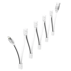 Кабель HOCO Lightning Magnetic absorption charging data cable U103 1m белый магнитный
