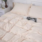 Простынь MirSon евро 220x240 см 30-0004 Cream Satin Stripe (2200005248829)