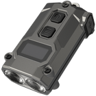 Наключний ліхтар із LED-дисплеєм Nitecore TINI 3 (USB-C), сірий