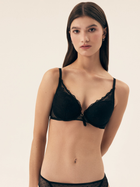Biustonosz damski Push Up z fiszbinami Bloovii Verina 42504-99X 65D Czarny (5903972544570)
