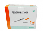 Шприц інсуліновий U 100 зі змінною голкою 29 G 0 33 x 12 7мм SF medical products 29 G