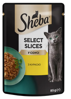 Влажный корм Sheba Select Slices с курицей в соусе 85 г