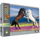 Пазлы классические Danko Toys C1500-04-05 P, Лошадинная дуэль, 47,5x68 см (C1500-04-05-RT)