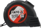 Рулетка вимірювальна 3м x 16мм, сталева, магніт, Nylon, Grade II, YT-7110, Yato