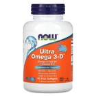 Рыбий жир ультраомега 3Д NOW Foods Ultra Omega 3-D 90 капсул