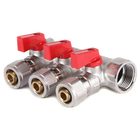 Коллектор с шаровыми кранами и фитингом Koer KR.1125-3 3/4"x3 ways [KR2836]
