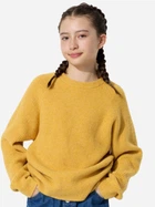 Детский вязаный свитер-реглан для девочки Uniqlo 347035802 122 см Желтый (1159829165)