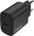 Мережевий зарядний пристрій Canyon OnCharge 250 25W 1xPD EU Black (CNE-CHA250-11)