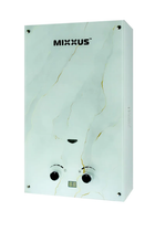 Газова колонка MIXXUS GWH-0510 BASIC GLASS димохідна 10 л/хв (панель зі скла з малюнком) (WH00
