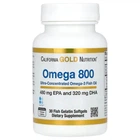 Жирні кислоти California Gold Nutrition Omega 800 80% EPA/DHA 1000мг 30 капсул